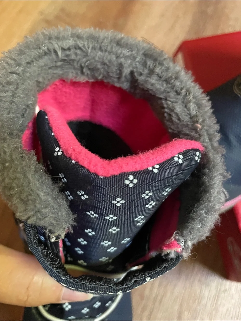 See Kai Run Navy and Pink Girls' Snow Boots